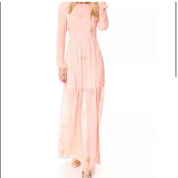 For Love & Lemons Gilded Star Maxi Dress - Picture 9 of 13